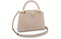 LOUIS VUITTON Capucines Cow Leather Capson Handbag, Shoulder Bag, Crossbody Bag Medium Size Women's Light Coffee