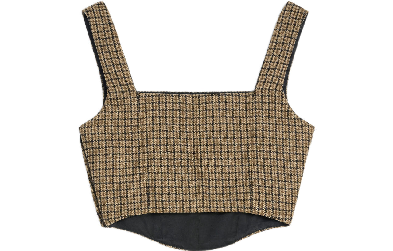 CELINE Camisole Strapless Top Women's Brown