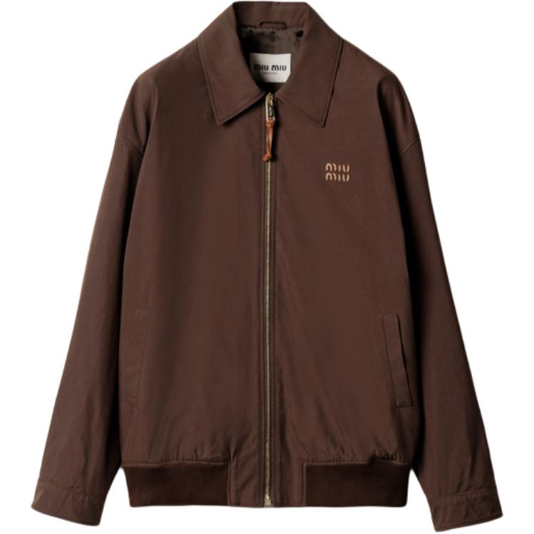 MIU MIU SS25 Jackets & Coats Women's Cocoa Brown