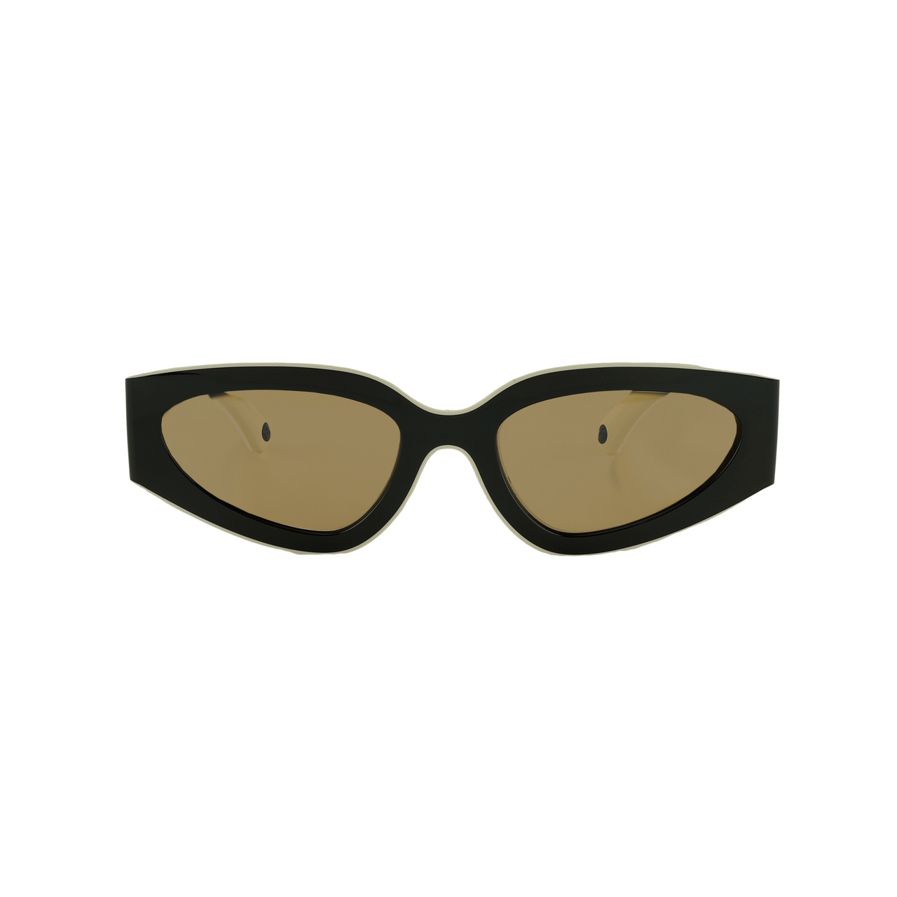 CHANEL Nylon Cat Eye Sunglasses Unisex Black