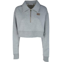 MIU MIU Long Sleeved Cropped Polo Shirt