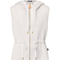 LOUIS VUITTON Sleeveless Embossed Monogram Hoodie