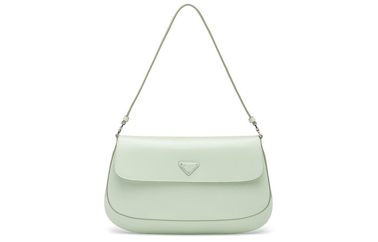 PRADA Leather Handbag Shoulder Bag Women's Green