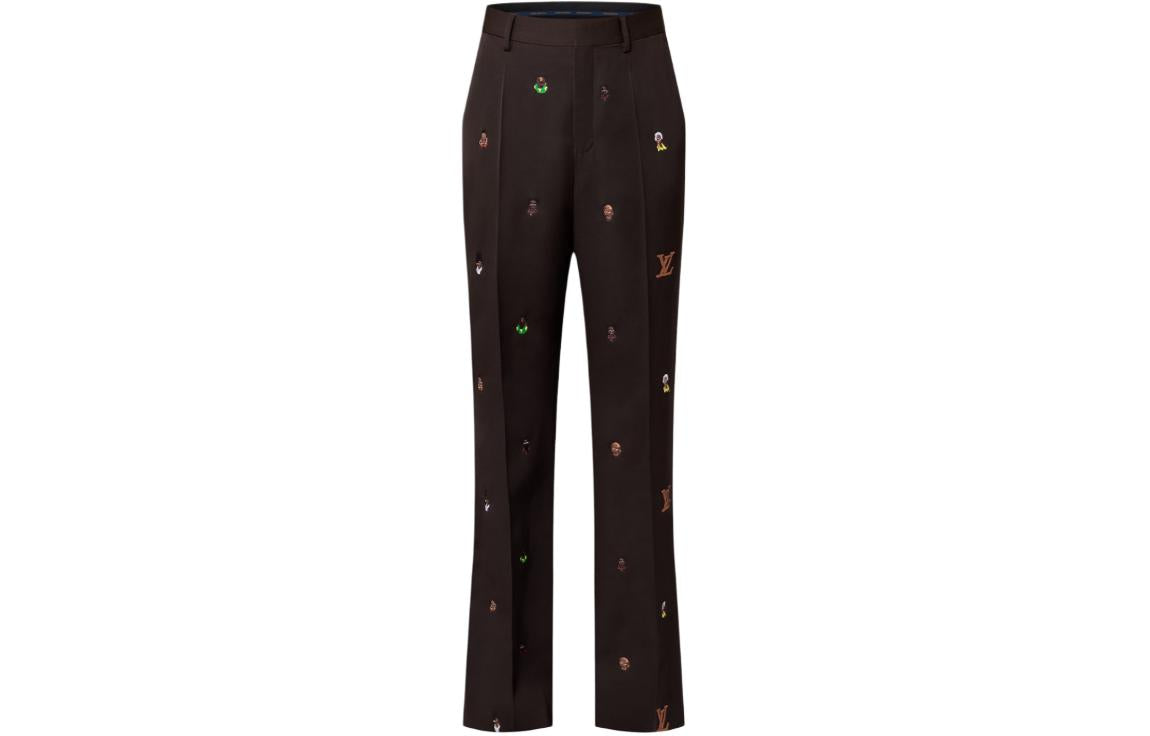 LOUIS VUITTON Embroidered Classic Flared Pants Henry Taylor