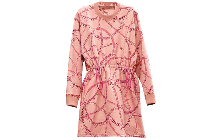 HERMES Long-Sleeved Dresses Women's Quartz Pink
