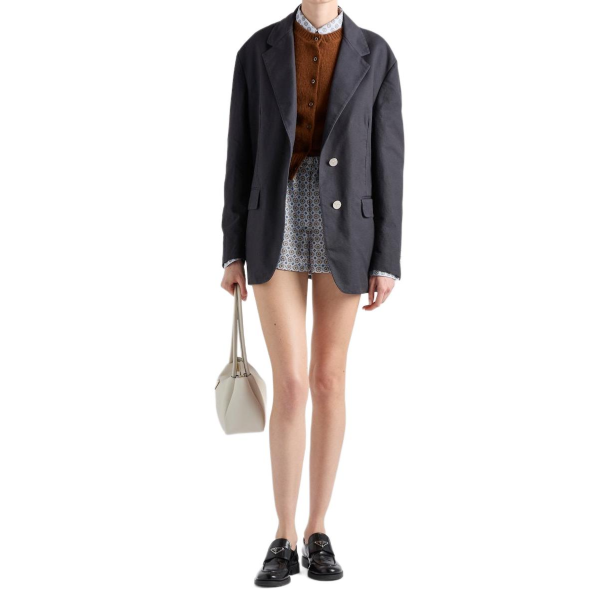 PRADA Single breasted Cotton Blazer