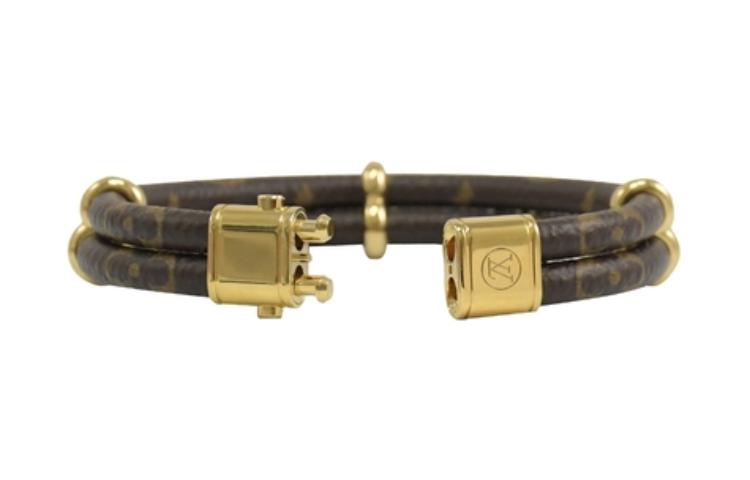 LOUIS VUITTON Canvas Bangles Women's Gold
