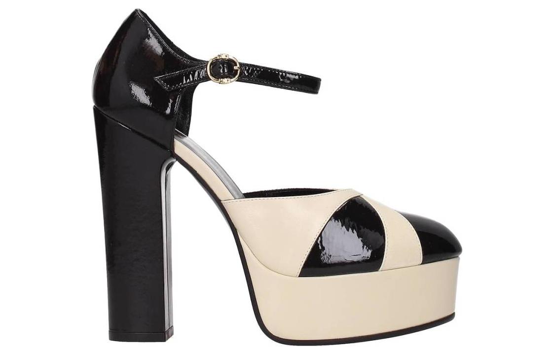 CELINE High Heels Women's Black White