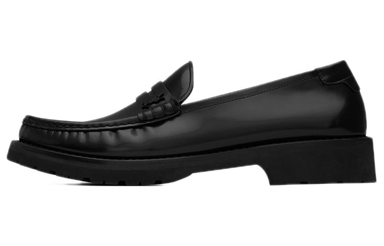 SAINT LAURENT Le Loafer High shine Finish Flat Shoes