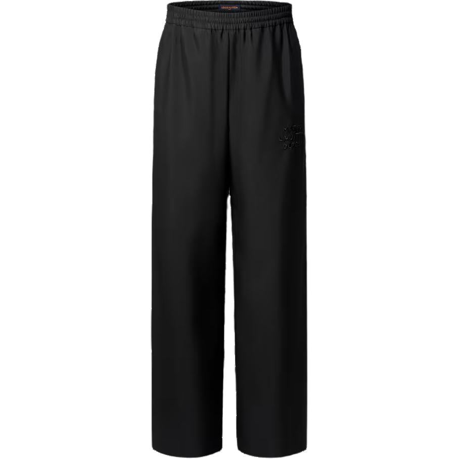 LOUIS VUITTON Drawstring Wool Pants