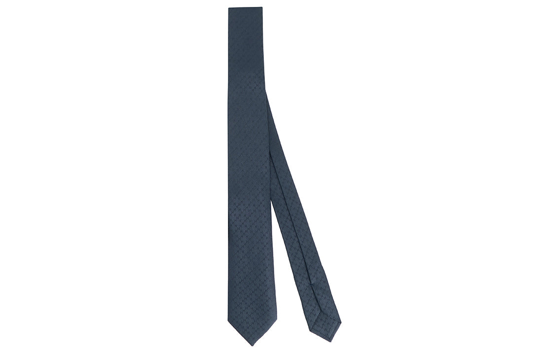 HERMES Silk Ties Men's Dark Blue