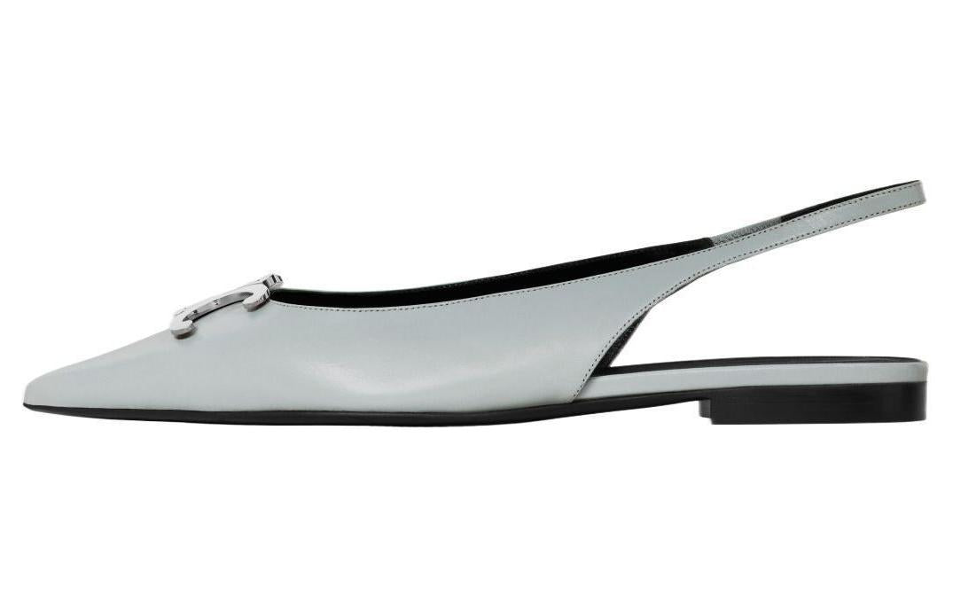 CELINE Casual Single Shoes Women's Light Blue