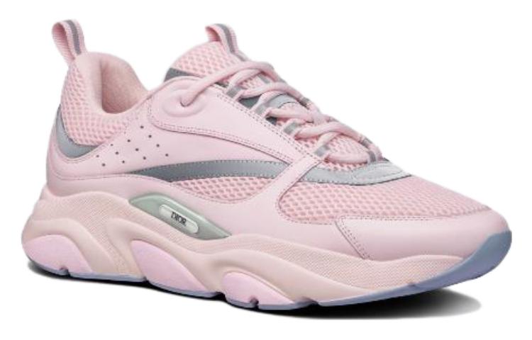 DIOR B22 Pink Technical Mesh Pink Silver