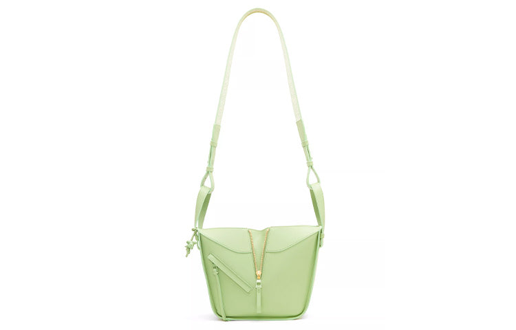 LOEWE Hammock Satin Cow Leather Shoulder Bag, Crossbody Bag, Handbag Regular Women's Okra Glaze Green