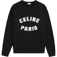 CELINE Loose CELINE Paris Sweatshirt In Cotton Fleece