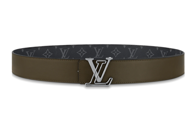 LOUIS VUITTON Cow Leather Leather Belts Unisex Width: 4cm