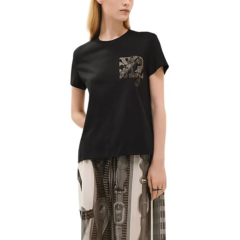 HERMES T-Shirts Women's Black