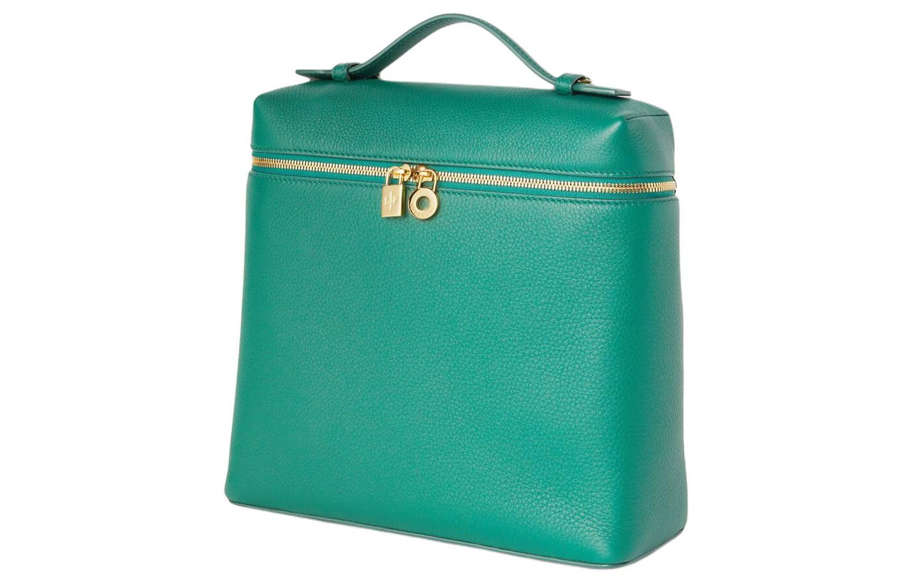 Loro Piana ExtraPocket Leather Rotting Fruit Backpack Regular Women's Forest Leaf Green