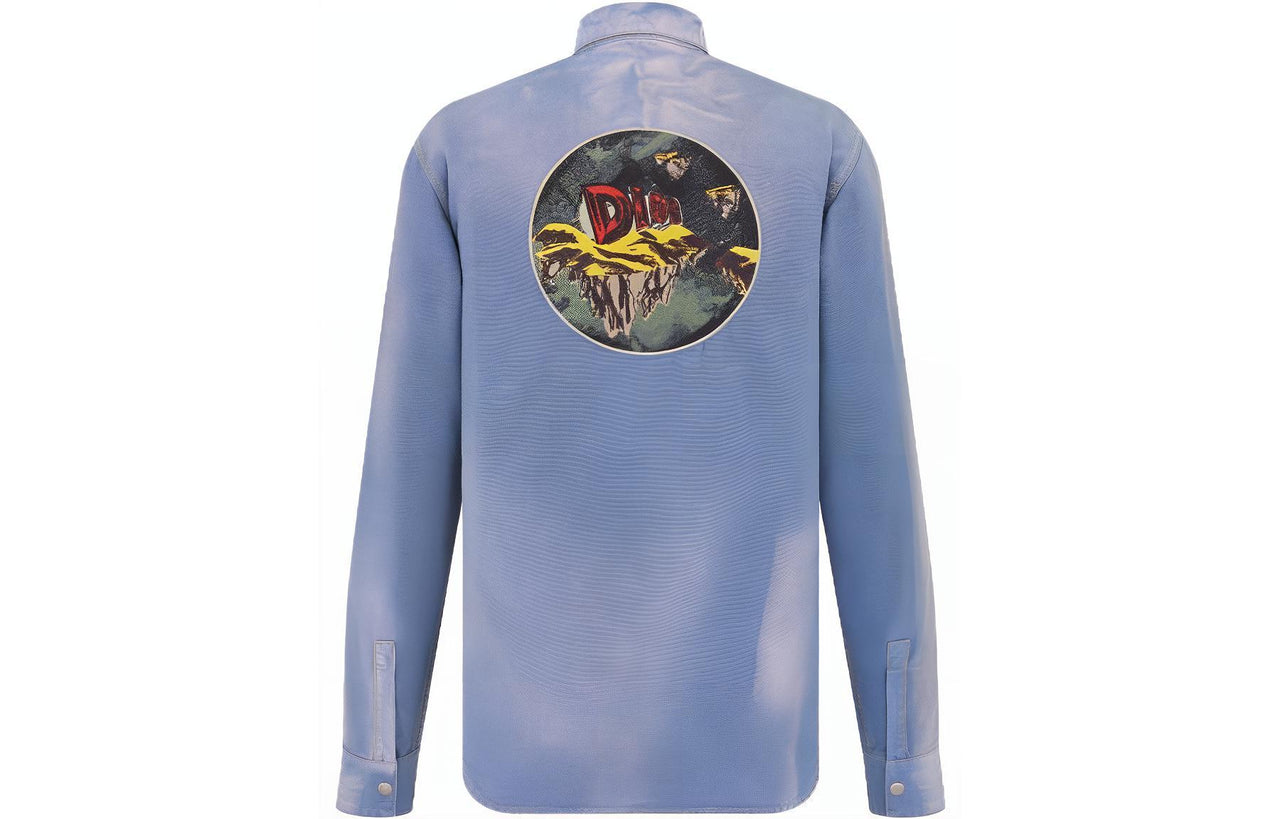 DIOR Buttoned Long Sleeved Denim Shirt