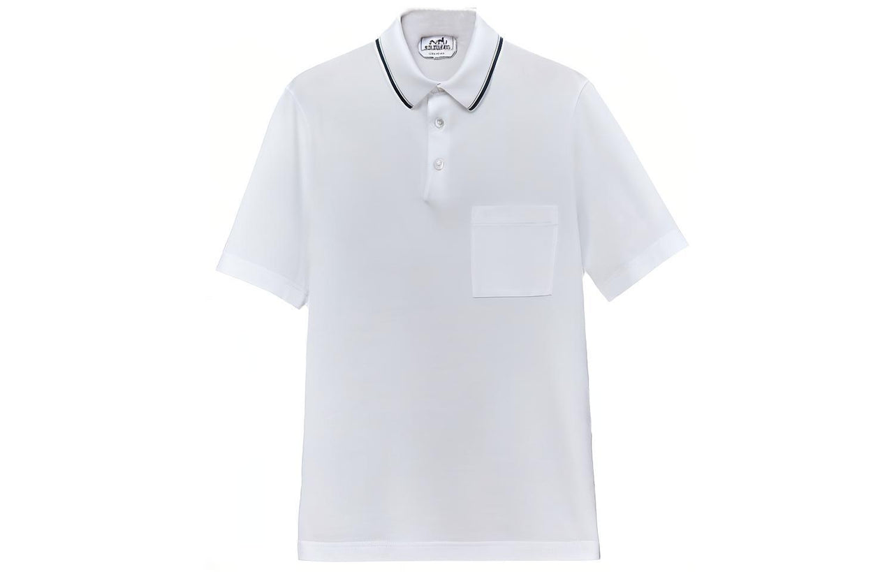 HERMES FW22 Polo Shirt Men's White
