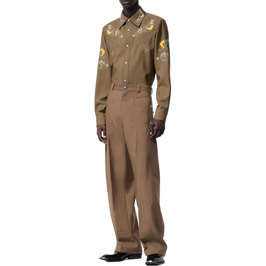 LOUIS VUITTON FW24 Shirt Men's Umber