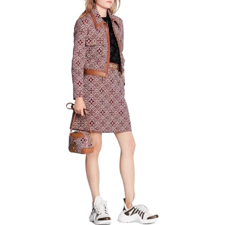 LOUIS VUITTON Leather Short Skirts Women's Multicolor