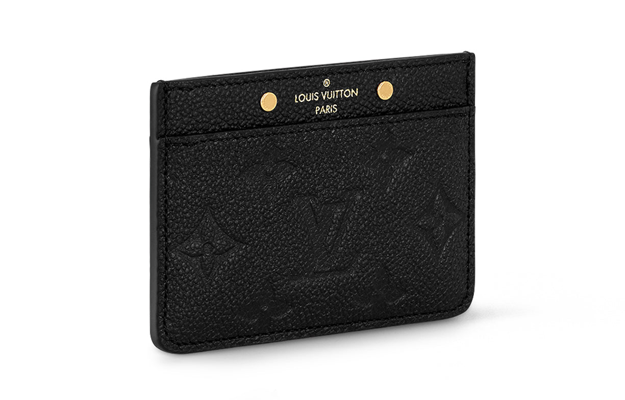 LOUIS VUITTON Card Holder Monogram Empreinte Black