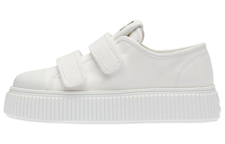 MIU MIU Low Top Stylish Skateboarding Shoes Women's White
