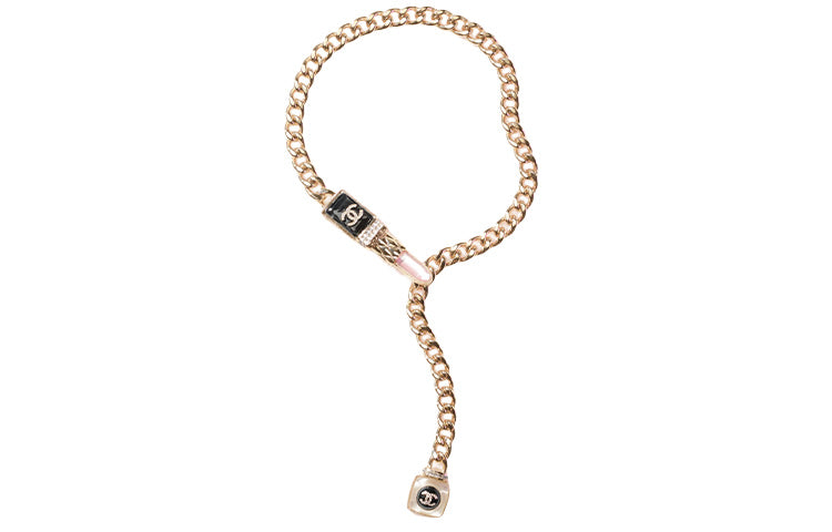 CHANEL Metal Necklace Women's Gold