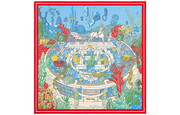 HERMES Silk Scarves Women's Multicolor