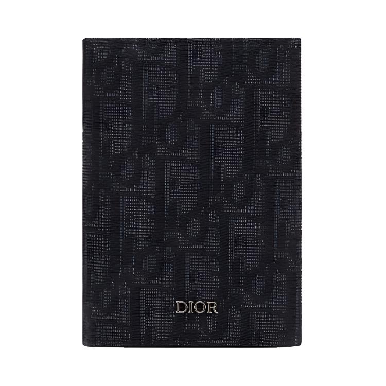 DIOR Cow Leather Card Holder Card Holder Men's Black