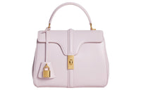 CELINE Satin Calfskin Shoulder Bag Crossbody Bag Handbag Small Size Women's Pink