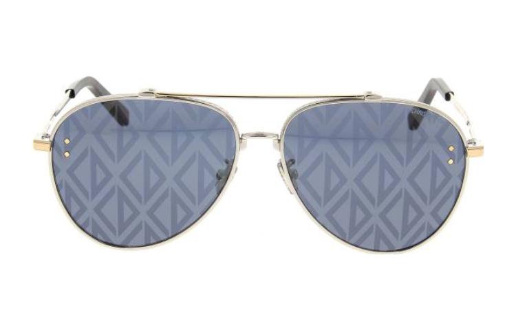 DIOR Metal Aviator Sunglasses Unisex Gold