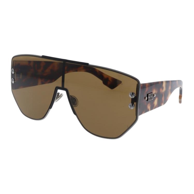 DIOR Acetate Irregular Shape Sunglasses Women's Tortoiseshell