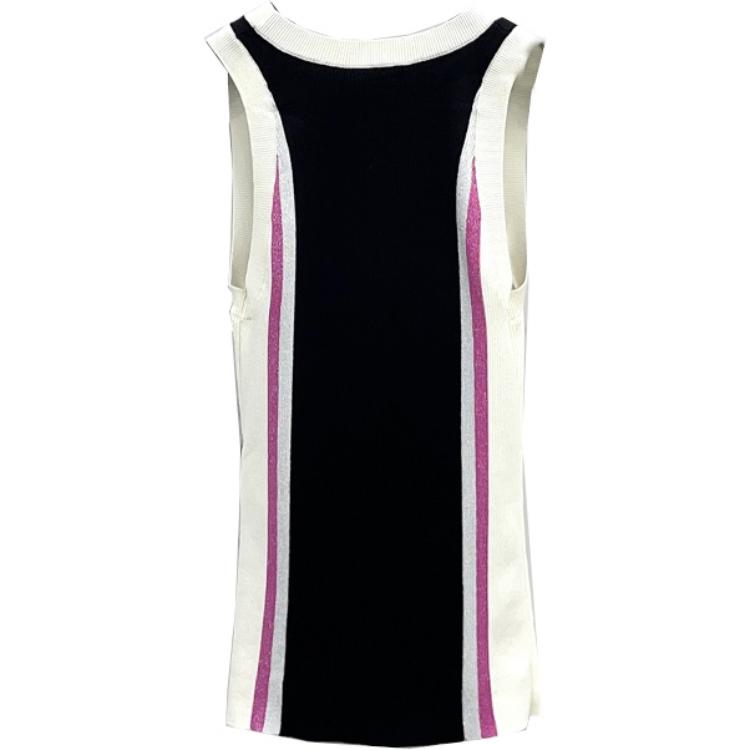 CHANEL Sleeveless Dress Women's Black
