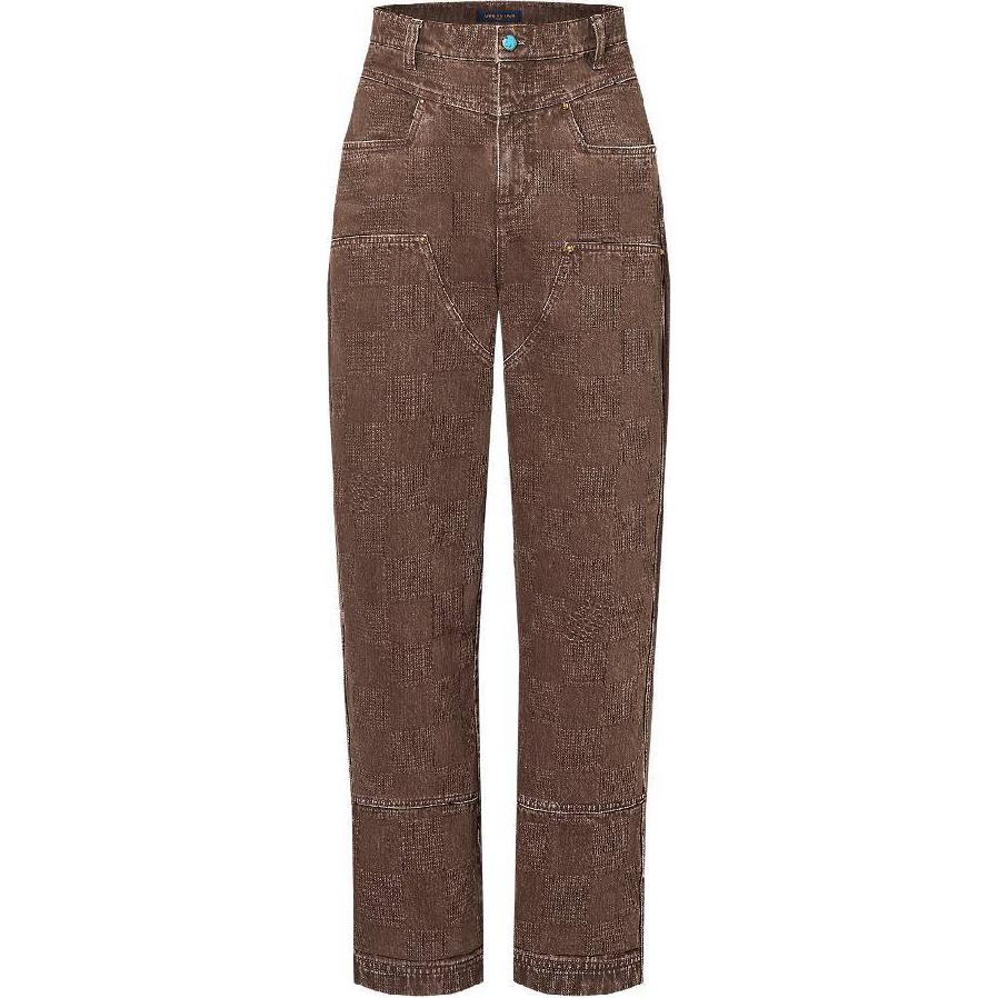 LOUIS VUITTON Damier Workwear Denim Pants