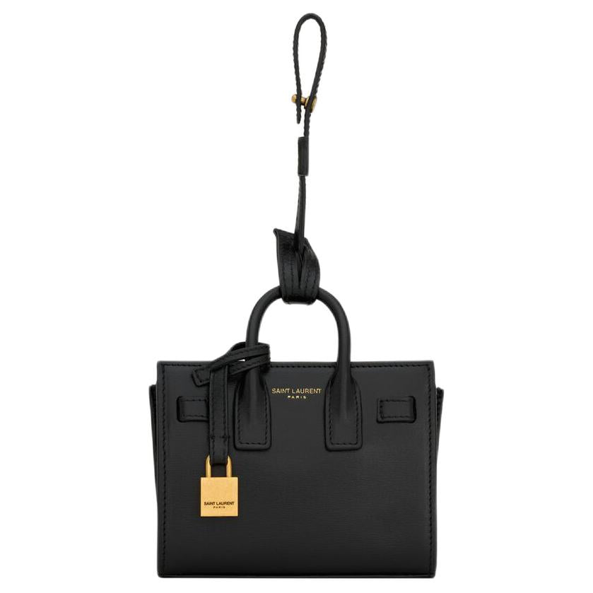 SAINT LAURENT SAC DE JOUR Leather Handbag Mini Women's Black