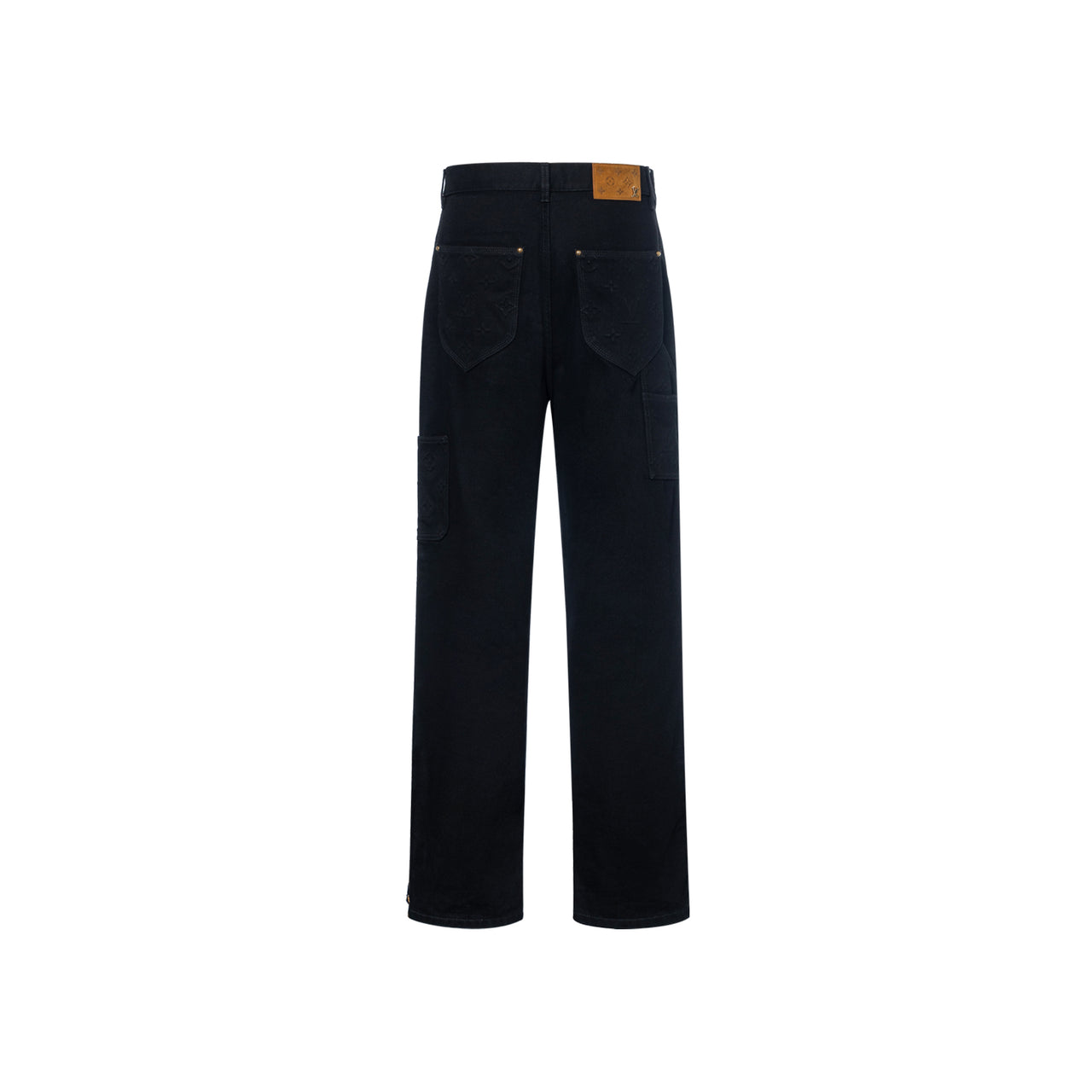LOUIS VUITTON Monogram Detail Carpenter Denim Pants