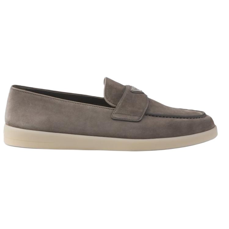 PRADA Loafers Men Lime Gray