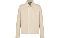DIOR SS24 Leather Jacket Men's Ecru