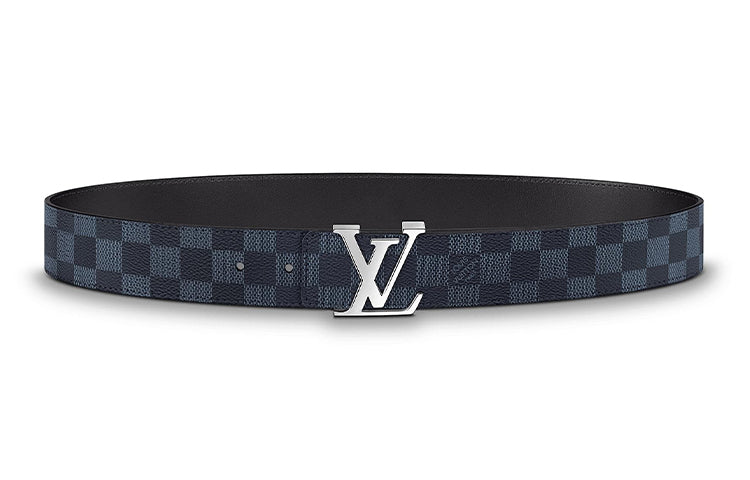 LOUIS VUITTON Lv Initiales Reversible Belt Damier Cobalt 40MM