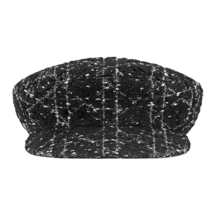 DIOR Cotton Acrylic Polyamide Berets Women's Black