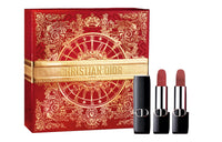 DIOR New Year Limited Vibrant Blue Gold Lipsticks Soft Focus Easy To Blend Complexion 3.4g+3.4g