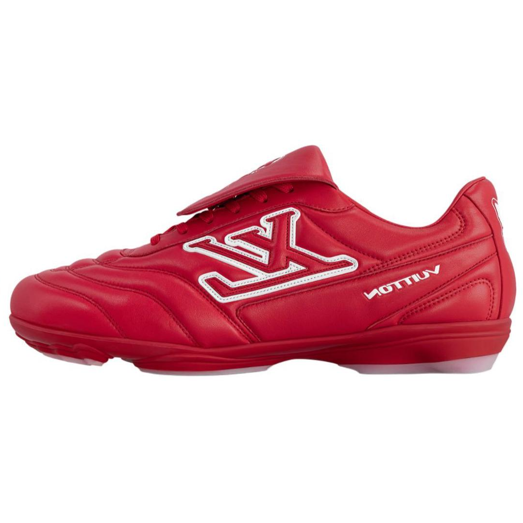 LOUIS VUITTON Footprint Soccer Low-Top Casual Shoes Men's Red