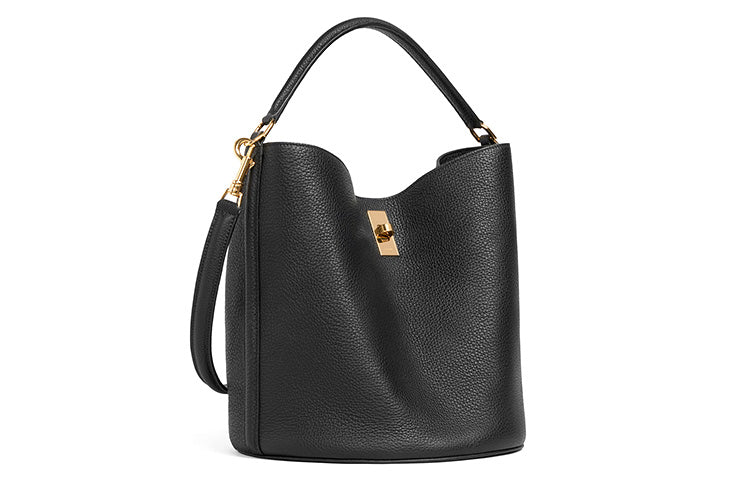 CELINE 16 Calfskin Bucket Bag, Crossbody Handbag, Shoulder Bag Women's Black