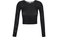 SAINT LAURENT Crop Tops Women's Black