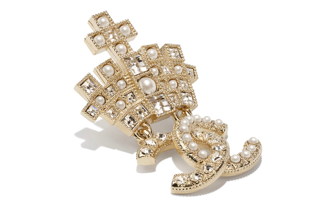 CHANEL Logo Brooch