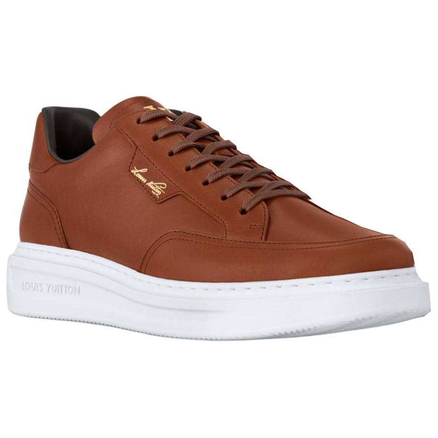 LOUIS VUITTON Beverly Hills Low-Top Skateboard Shoes Men's Brown
