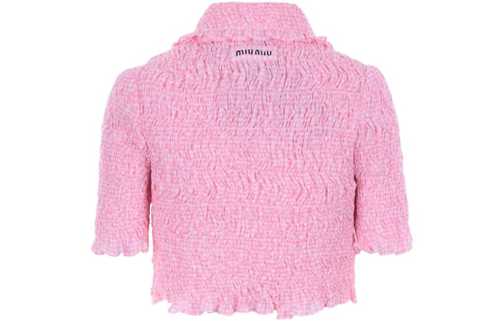 MIU MIU SS22 Crop Tops Women's Pink