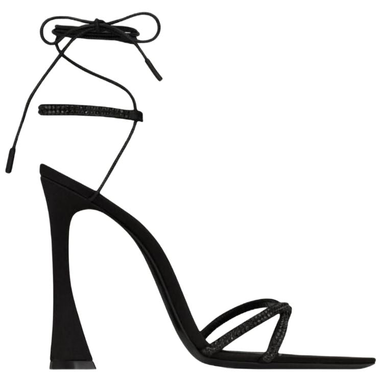 SAINT LAURENT Liza One Strap Sandals 11cm Women's Black